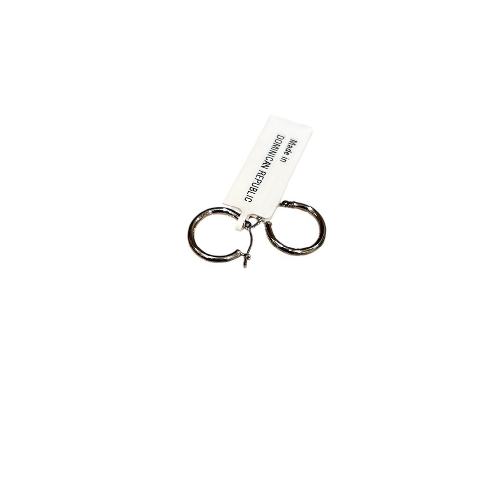 Silver Hoop Earrings - Picture 3 of 3